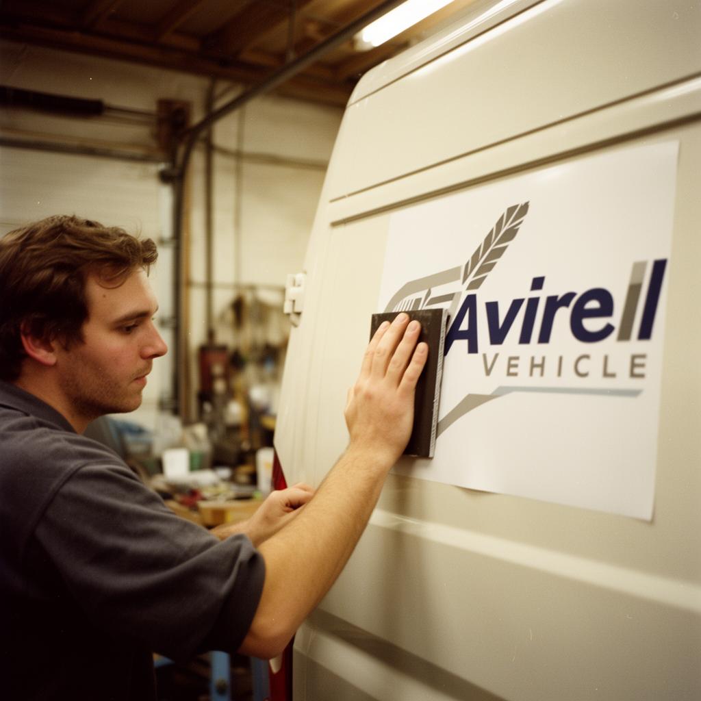 Vehicle wrap signage